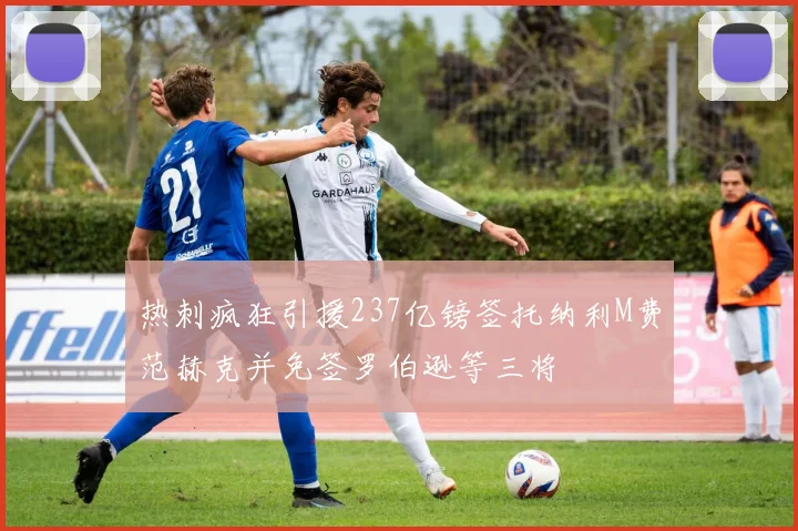 热刺疯狂引援237亿镑签托纳利M费范赫克并免签罗伯逊等三将